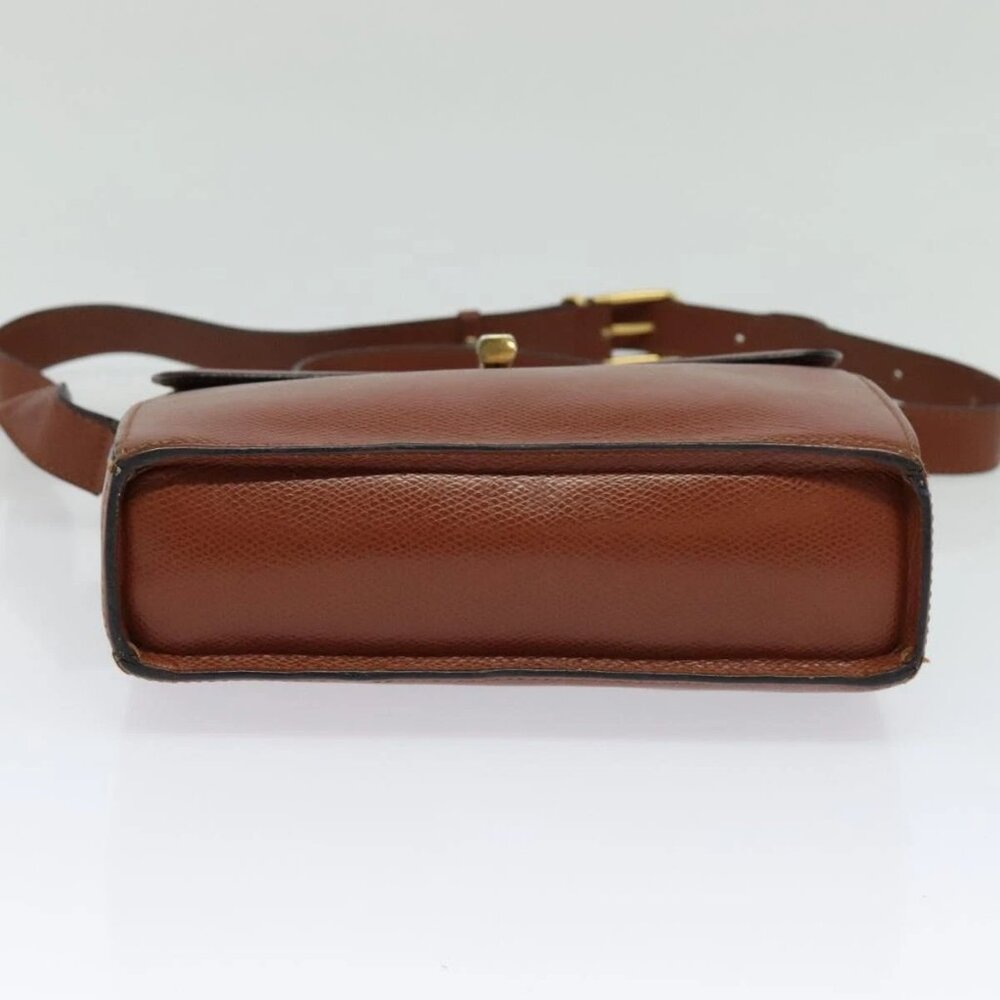 CELINE Shoulder Bag Leather Brown Auth KD516 - Picture 5 of 16